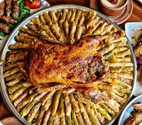 بطة ومحشي كرنب